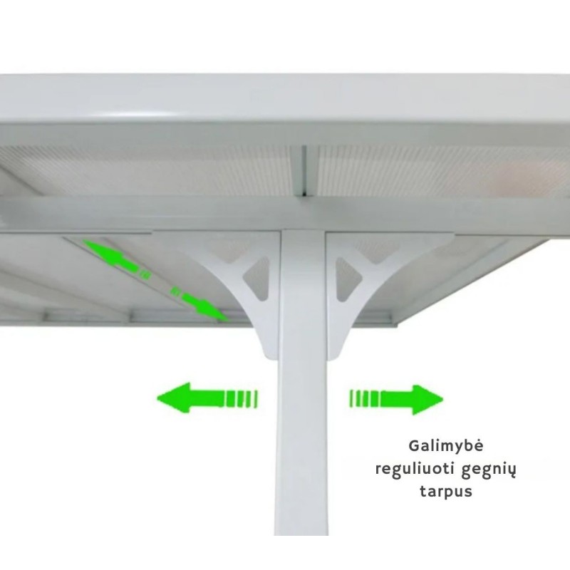 Pastogė ATLANTA 3x4,4m, WHITE
