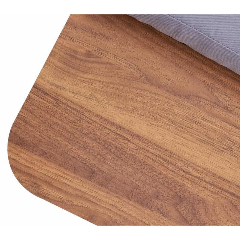 Lauko gultas KIRA su staliuku balta/pilka 195x89x32,5cm