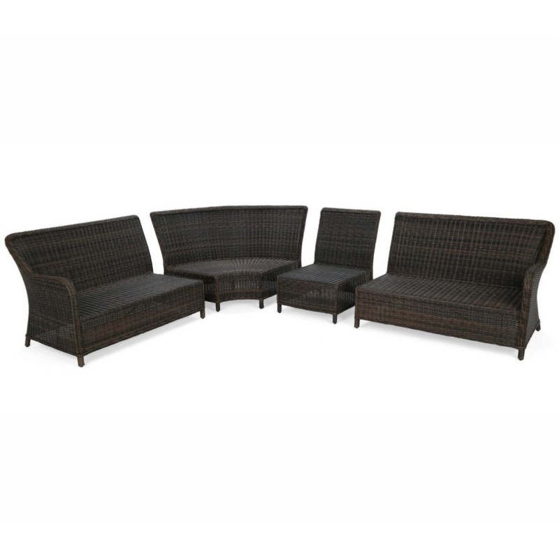 Lauko baldų komplektas WINTSOR DINING BROWN