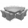 Lauko baldų komplektas WINTSOR DINING BROWN