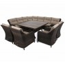 Lauko baldų komplektas WINTSOR DINING BROWN