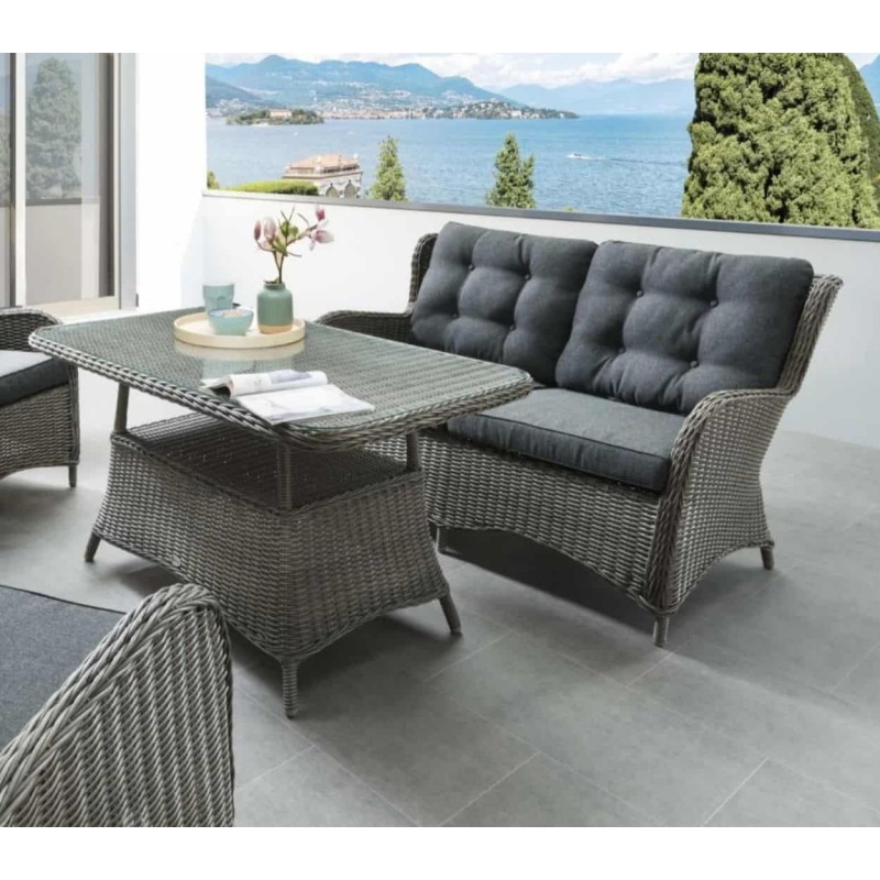 Lauko sofa CAISA VINTAGE GREY 137x78x97cm