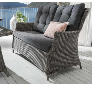 Lauko sofa CAISA VINTAGE GREY 137x78x97cm