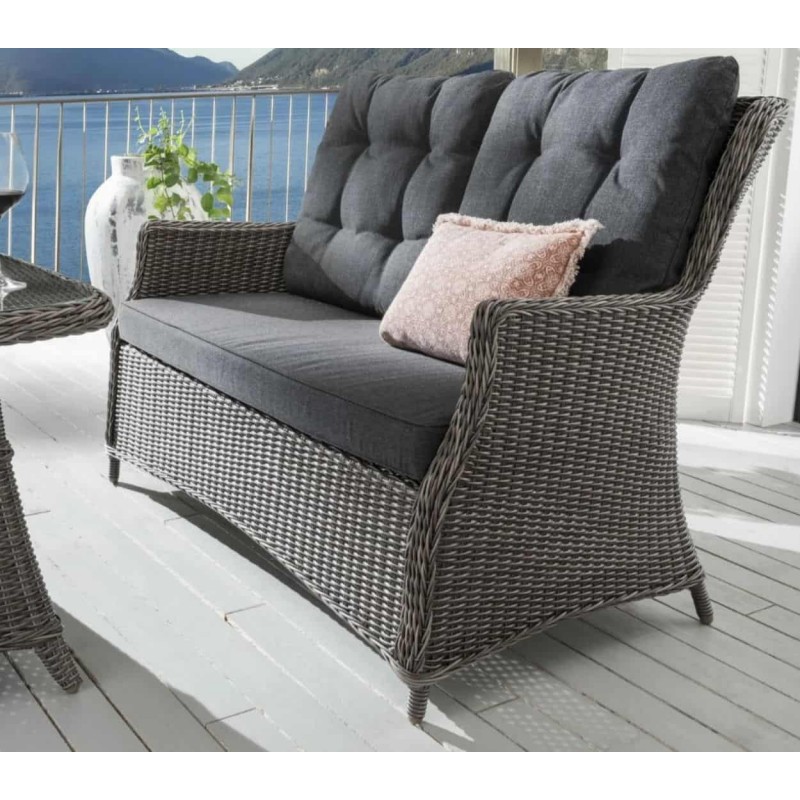Lauko sofa CAISA VINTAGE GREY 137x78x97cm