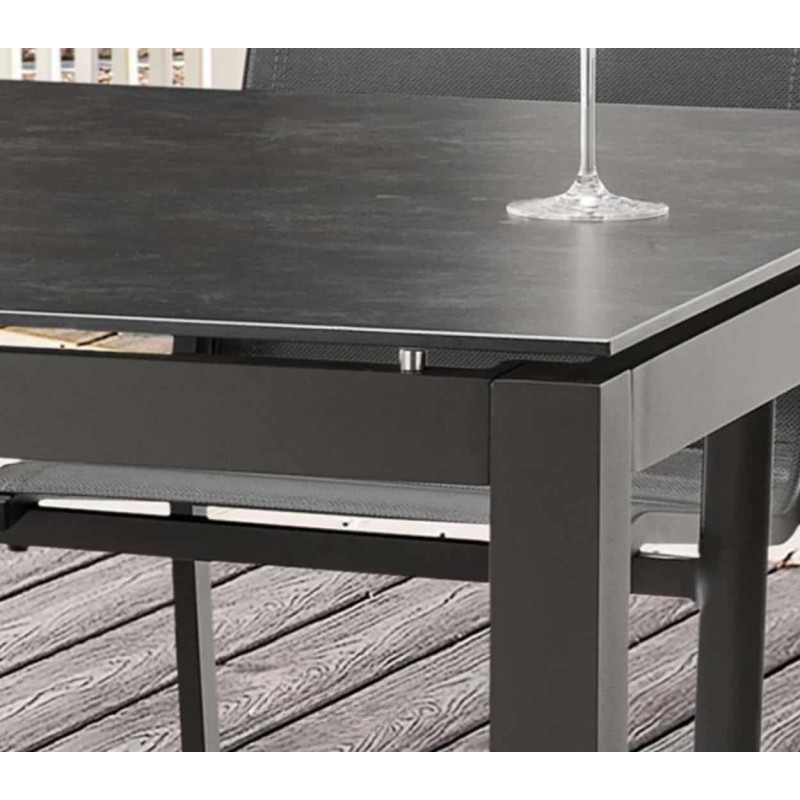 Lauko valgomojo komplektas REMONA COSTA GREY 4+1