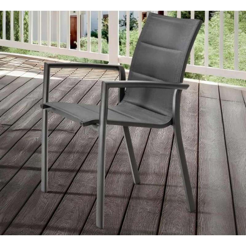 Lauko valgomojo komplektas REMONA COSTA GREY 4+1