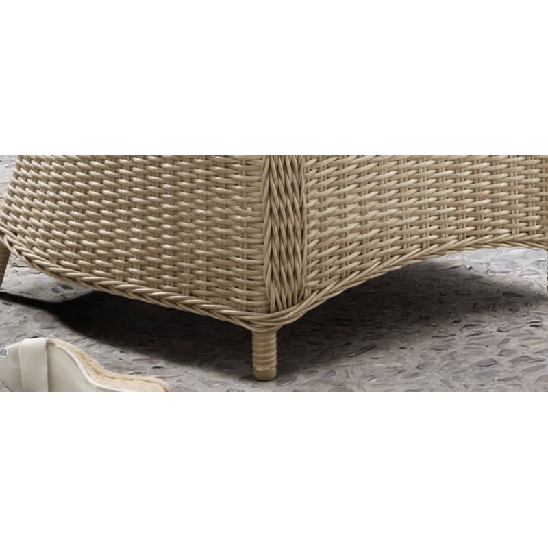 Valgomojo komplektas su besisukančiu padėklu LUANA BEIGE 6+1