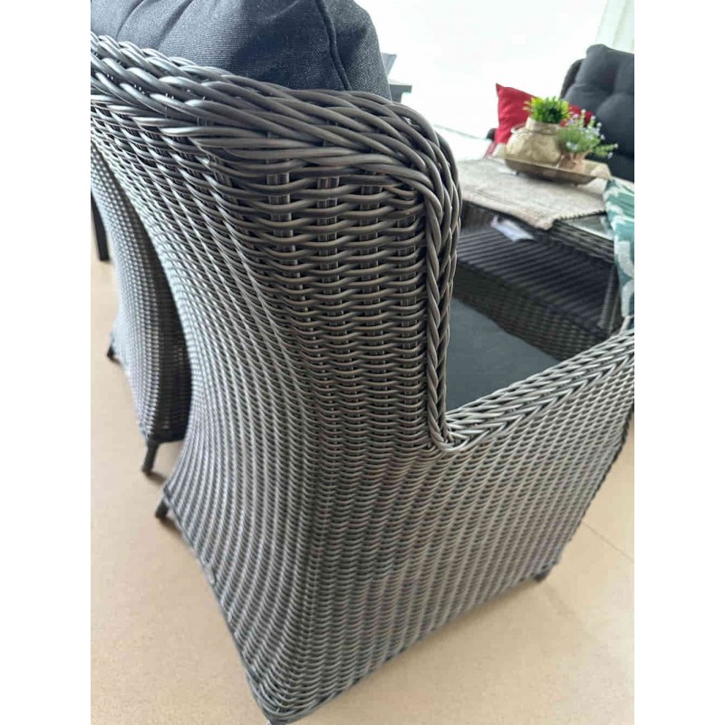 Kampinis baldų komplektas TAN3 DELUXE GREY/BROWN MELANGE