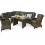 Kampinis baldų komplektas TAN3 DELUXE GREY/BROWN MELANGE