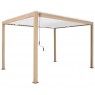 Pavėsinė - pergola MIRADOR111 3x4m šviesios medienos spalva