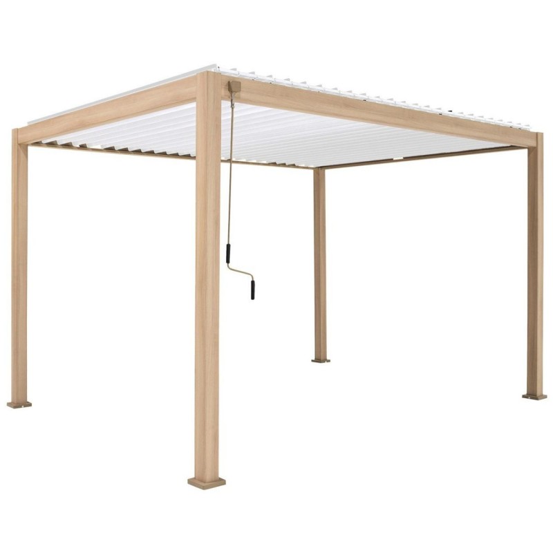 Pavėsinė - pergola MIRADOR111 3x4m šviesios medienos spalva