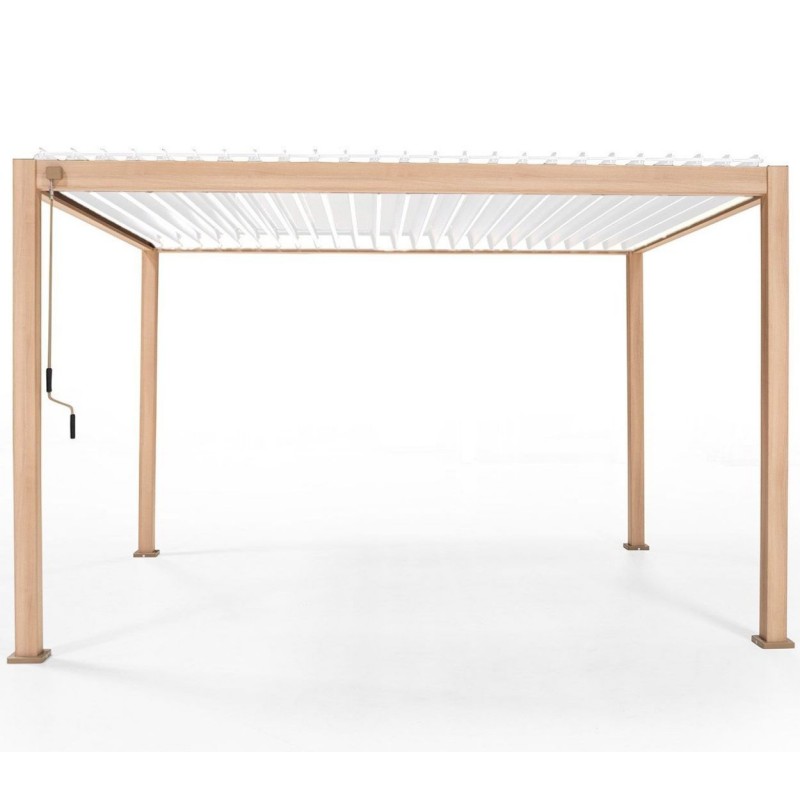 Pavėsinė - pergola MIRADOR111 3x4m šviesios medienos spalva