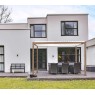 Pavėsinė - pergola MIRADOR111 3x4m šviesios medienos spalva