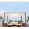 Pavėsinė - pergola MIRADOR111 3x4m šviesios medienos spalva