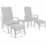 Lauko poilsio kėdės MORTON GREY/ GREY