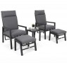 Lauko poilsio kėdės MORTON GREY/ GREY