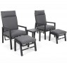 Lauko poilsio kėdės MORTON GREY/ GREY