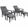 Lauko poilsio kėdės MORTON GREY/ GREY