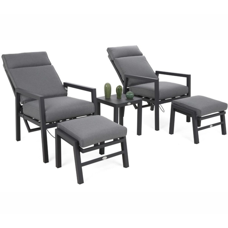 Lauko poilsio kėdės MORTON GREY/ GREY