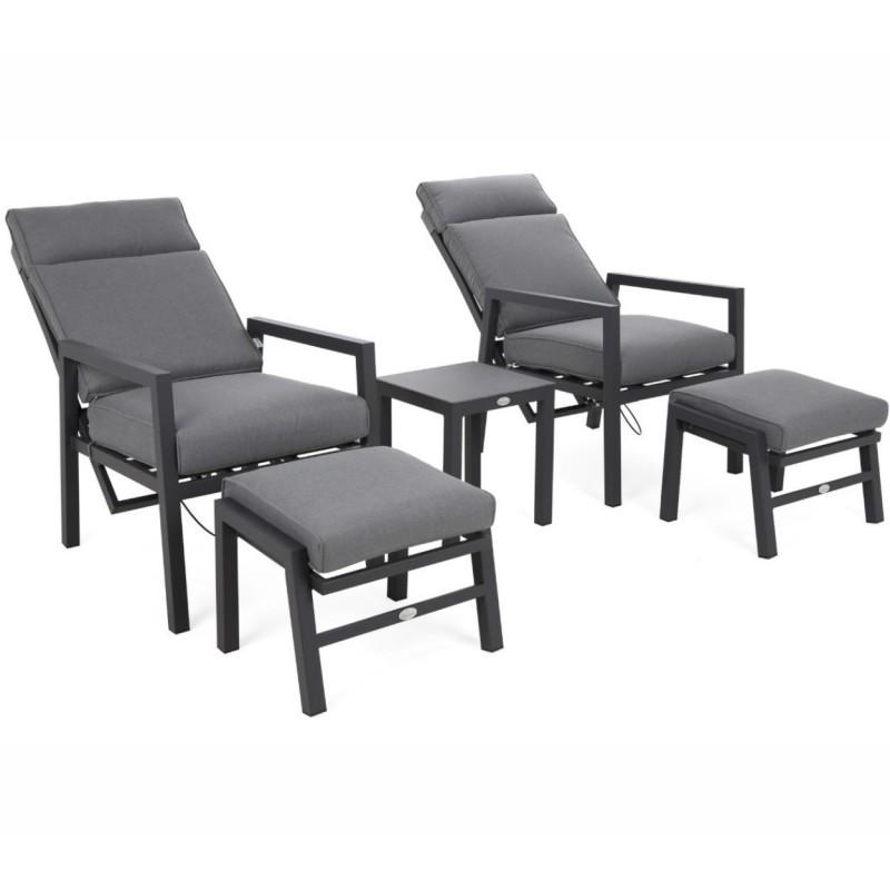Lauko poilsio kėdės MORTON GREY/ GREY