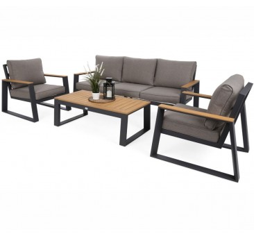 Lauko baldai RIMINI DARK GREY/BEIGE MELANGE
