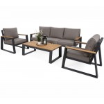 Lauko baldai RIMINI DARK GREY/BEIGE MELANGE