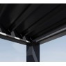 Pavėsinė - pergola PRO DELUXE AUTOMATIC 4x8m su LED, ANTHRACITE