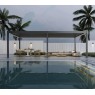 Pavėsinė - pergola PRO DELUXE AUTOMATIC 4x8m su LED, ANTHRACITE