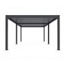 Pavėsinė - pergola PRO DELUXE AUTOMATIC 4x8m su LED, ANTHRACITE
