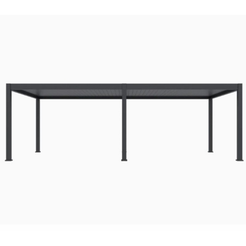 Pavėsinė - pergola PRO DELUXE AUTOMATIC 4x8m su LED, ANTHRACITE