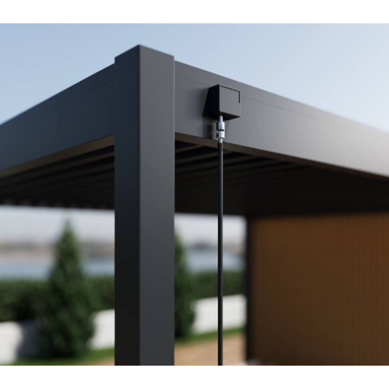Pavėsinė - pergola su sandėliuku 3x4 ANTHRACITE