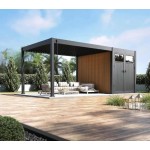 Pavėsinė - pergola su sandėliuku 3x4 ANTHRACITE