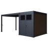 Pavėsinė - pergola su sandėliuku 3x4 ANTHRACITE