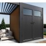 Pavėsinė - pergola su sandėliuku 3x4 ANTHRACITE