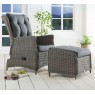 Pufas/suolelis kojoms CAISA VINTAGE GREY