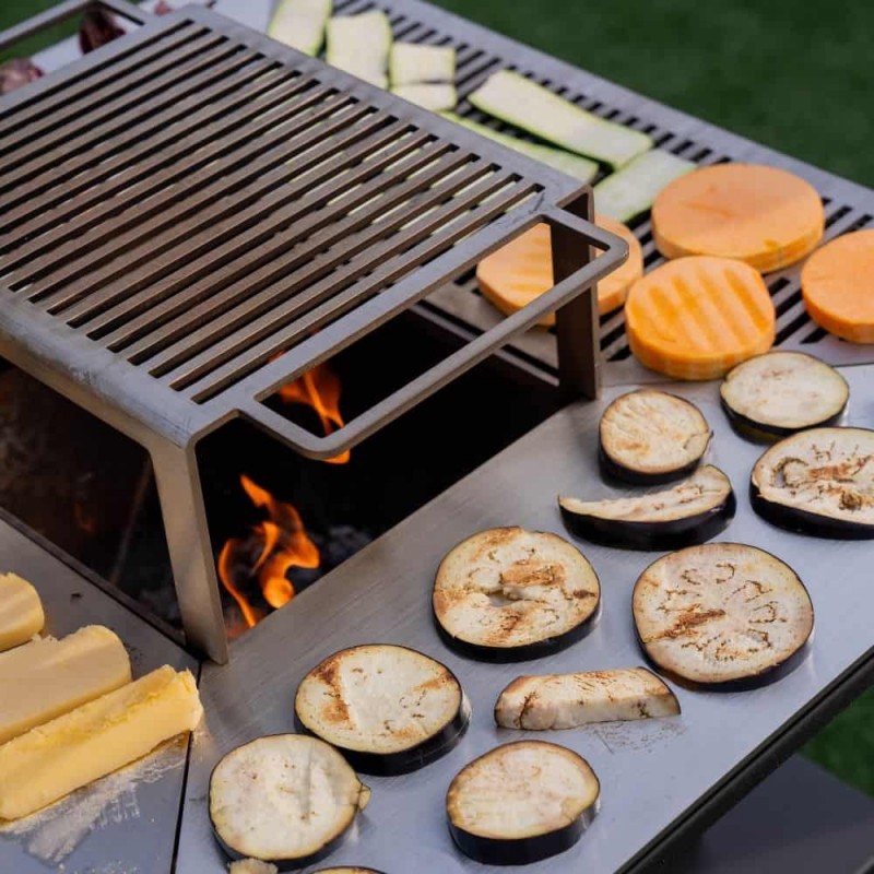 Malkinė kepsninė BBQ TOWER OVENEAT su malkų laikymo vieta