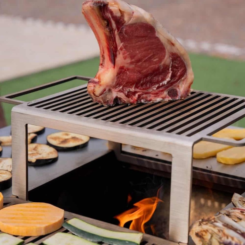 Malkinė kepsninė BBQ TOWER OVENEAT su malkų laikymo vieta