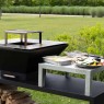 Malkinė kepsninė BBQ COMBO OVENEAT su malkų laikymo vieta