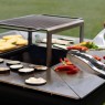Malkinė kepsninė BBQ COMBO OVENEAT su malkų laikymo vieta