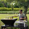 Malkinė kepsninė BBQ COMBO OVENEAT su malkų laikymo vieta
