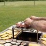 Malkinė kepsninė BBQ COMBO OVENEAT su malkų laikymo vieta