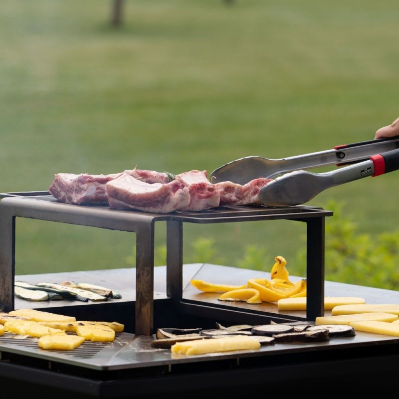Malkinė kepsninė BBQ COMBO OVENEAT su malkų laikymo vieta