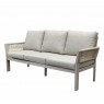 Lauko baldų komplektas SAIGON LATTE – sofa, fotelis, valgomojo-poilsio zona, 4 dalių komplektas su reguliuojamu aliuminio stalu