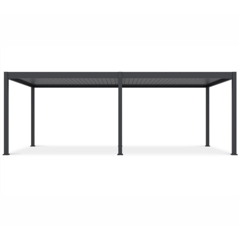 Pavėsinė - pergola PRO DELUXE AUTOMATIC 3,6x7,2m su LED, ANTHRACITE