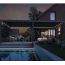 Pavėsinė - pergola PRO DELUXE AUTOMATIC 3,6x7,2m su LED, ANTHRACITE