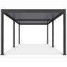 Pavėsinė - pergola PRO DELUXE AUTOMATIC 3,6x7,2m su LED, ANTHRACITE