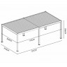 Pavėsinė - pergola PRO DELUXE AUTOMATIC 3,6x7,2m su LED, ANTHRACITE