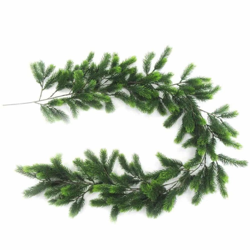 Dirbtinės eglutės šakų girlianda ALPHA GREEN 100% PE 170cm