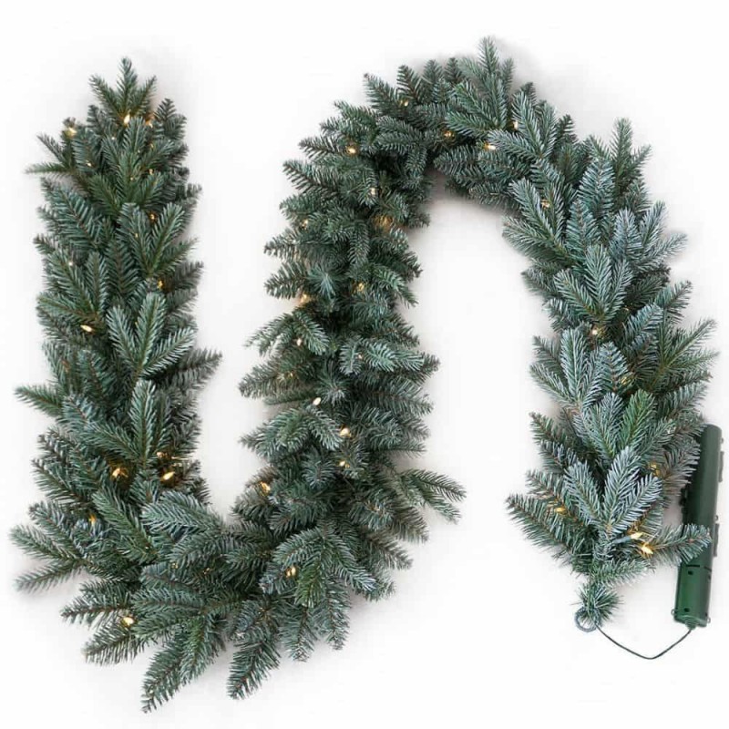 Eglutės šakų girlianda FROSTED MULBERRY 274cm 70 LED