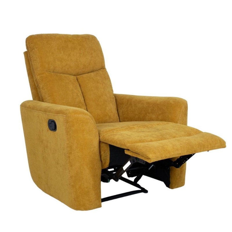 Fotelis - reglaineris GEMMA 89 x 98 x 106 cm geltonas